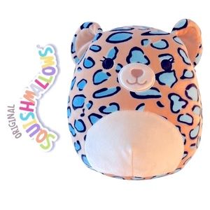 SQUISHMALLOWS 8” Liv the Teal Leopard by Kellytoy